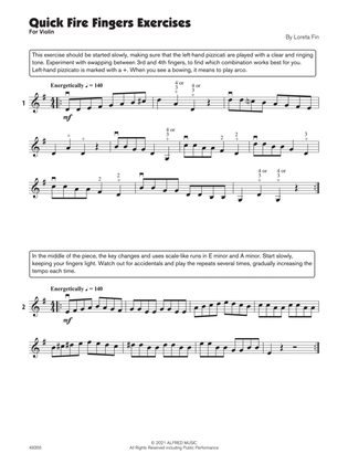 Quick Fire Fingers (Sound Innovations Soloist, Violin)