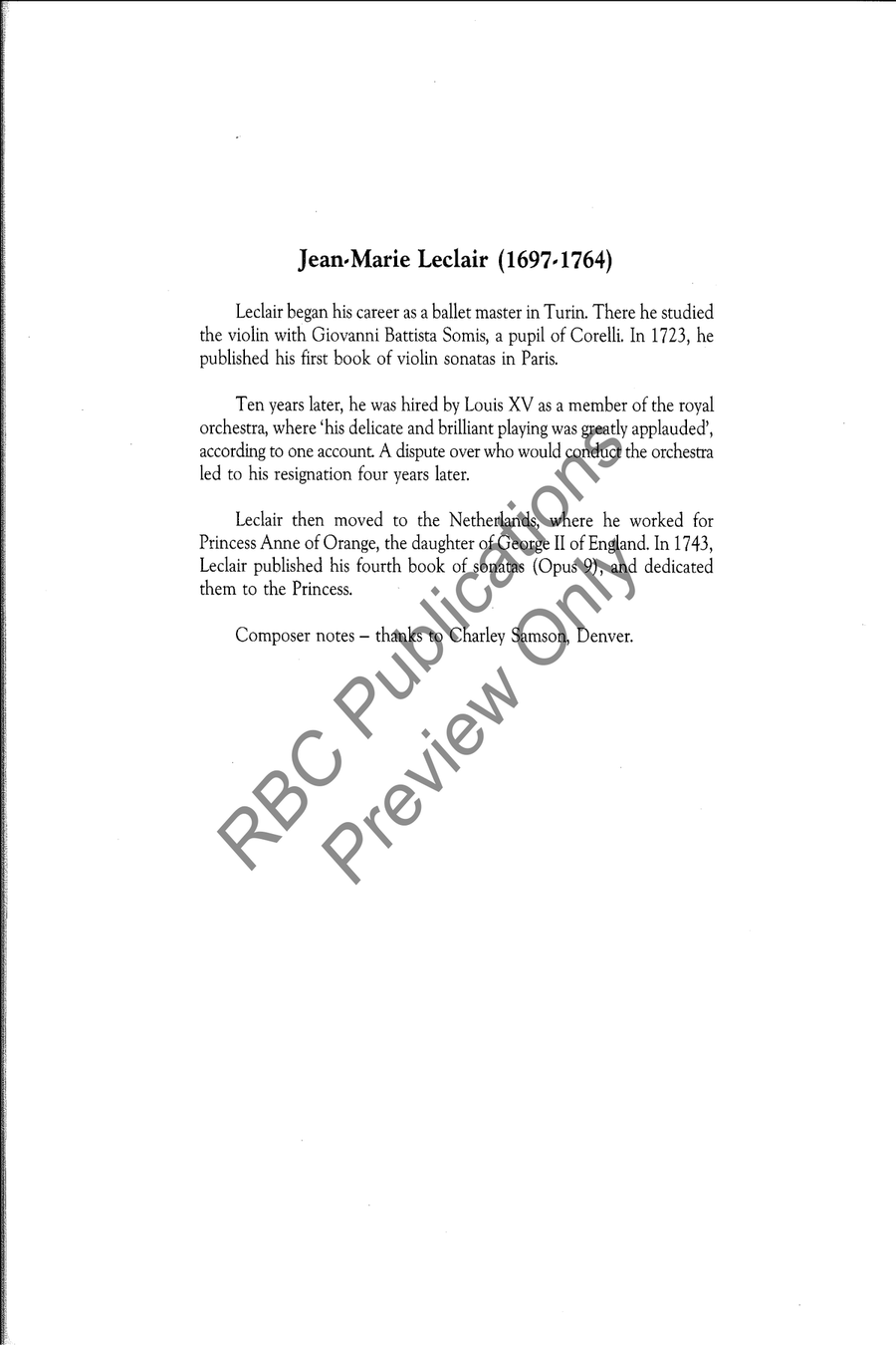 Leclair Suite Leclair Suite String Orchestra scores gallery preview page 3