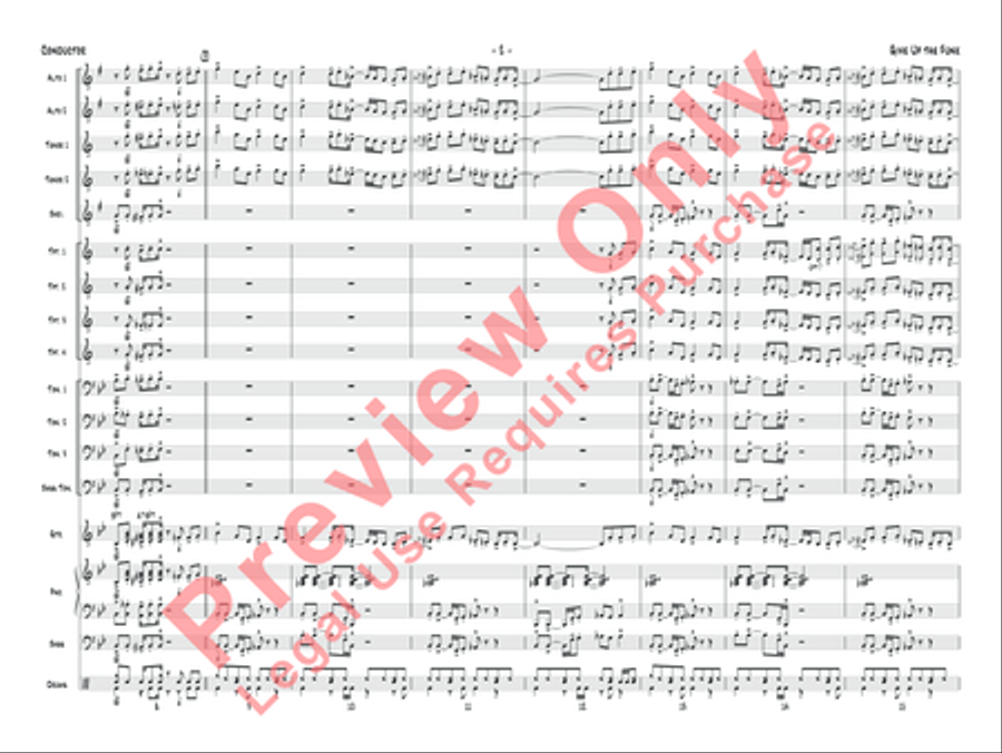 Give Up the Funk Jazz Ensemble scores gallery preview page 17