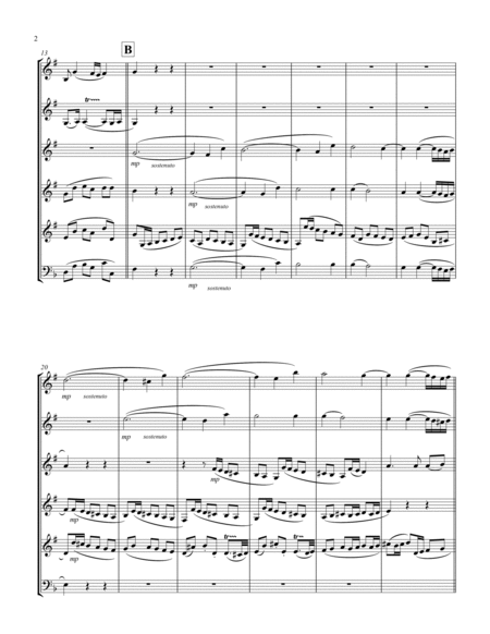 Recordare (from "Requiem") (F) (Brass Sextet - 5 Euph (Treble Clef), 1 Tuba)