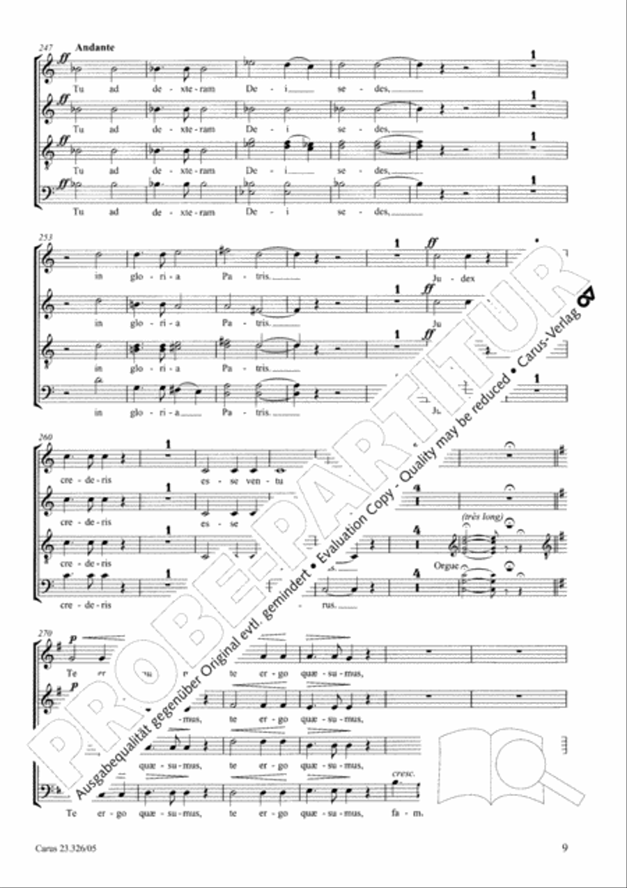 Te Deum 4-Part scores gallery preview page 10
