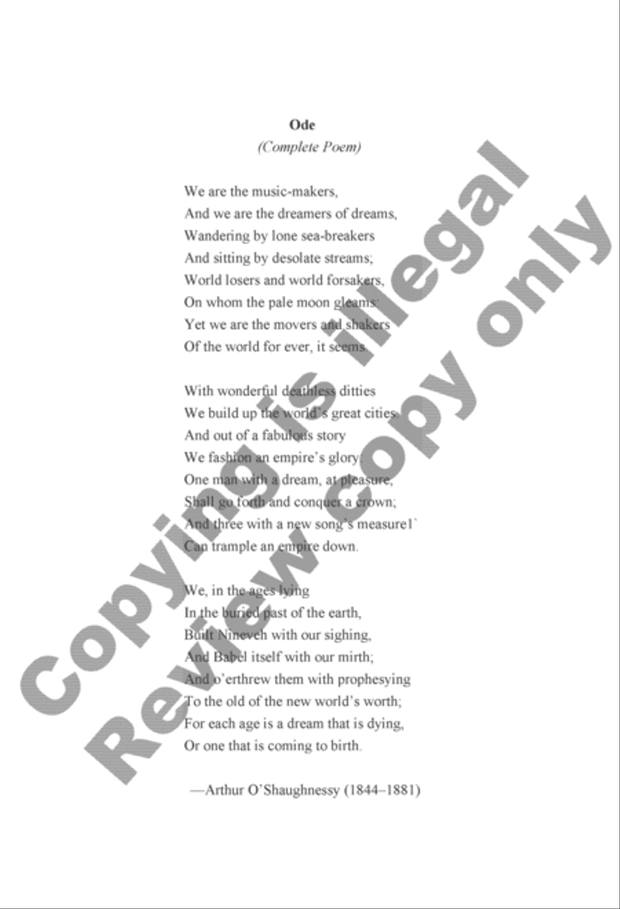 We Are the Music Makers Divisi scores gallery preview page 2