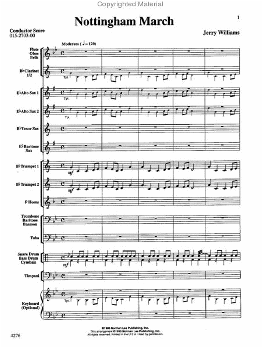 Nottingham Concert Band scores gallery preview page 2
