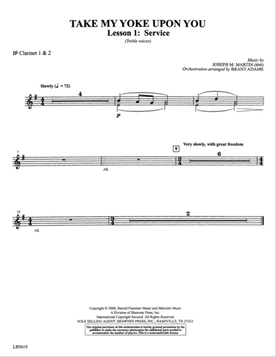 Colors of Grace - Lessons for Lent (New Edition) (Orchestra Accompaniment) - Bb Clarinet 1 & 2 Choir scores gallery preview page 6