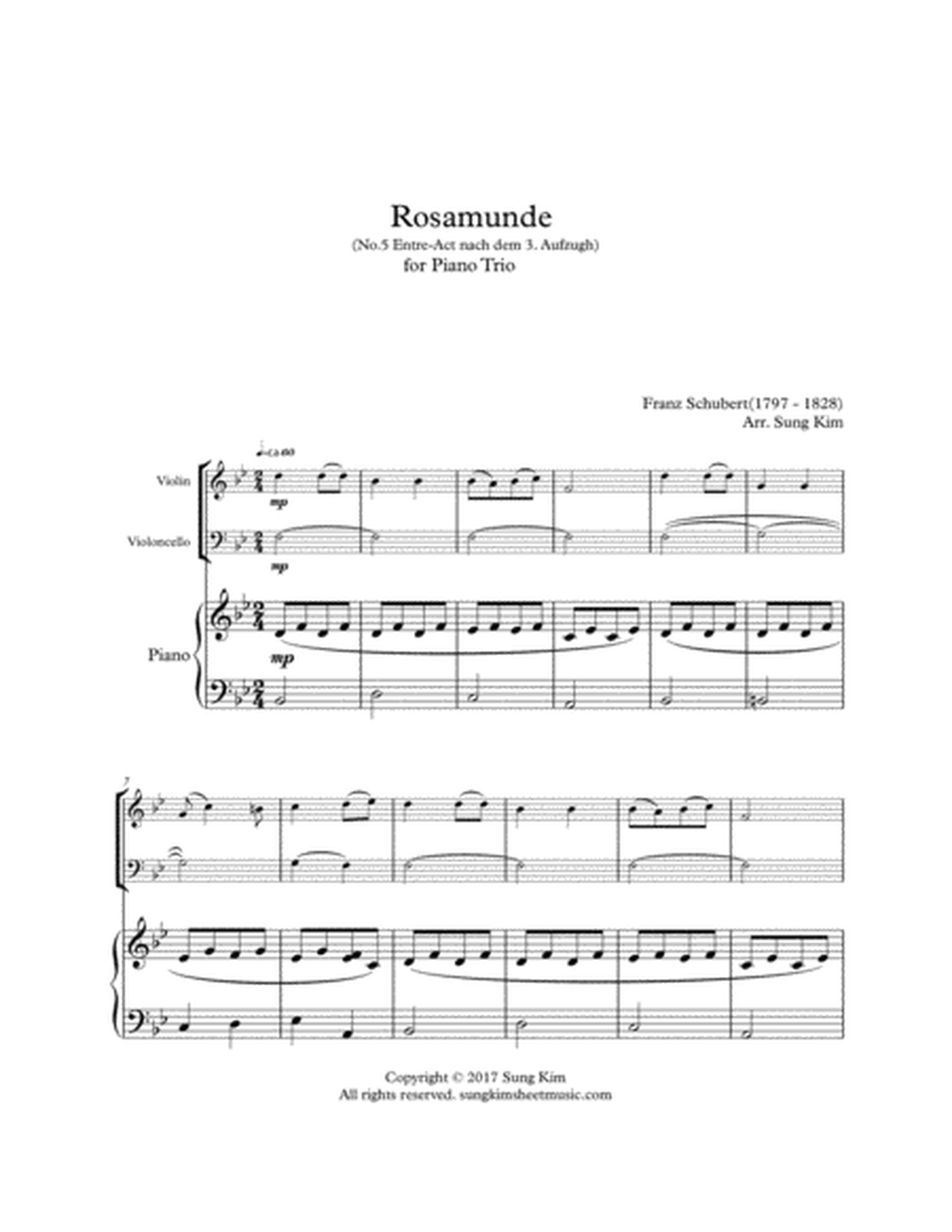 Rosamunde for Piano Trio image number null