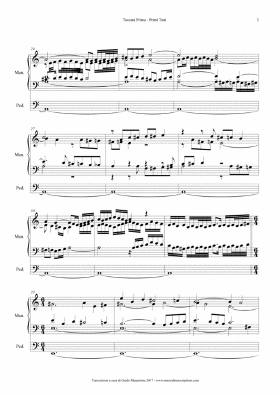Sebastian Anton Scherer (1631-1712) - Toccata Prima - Toni Primi Organ Solo scores gallery preview page 3