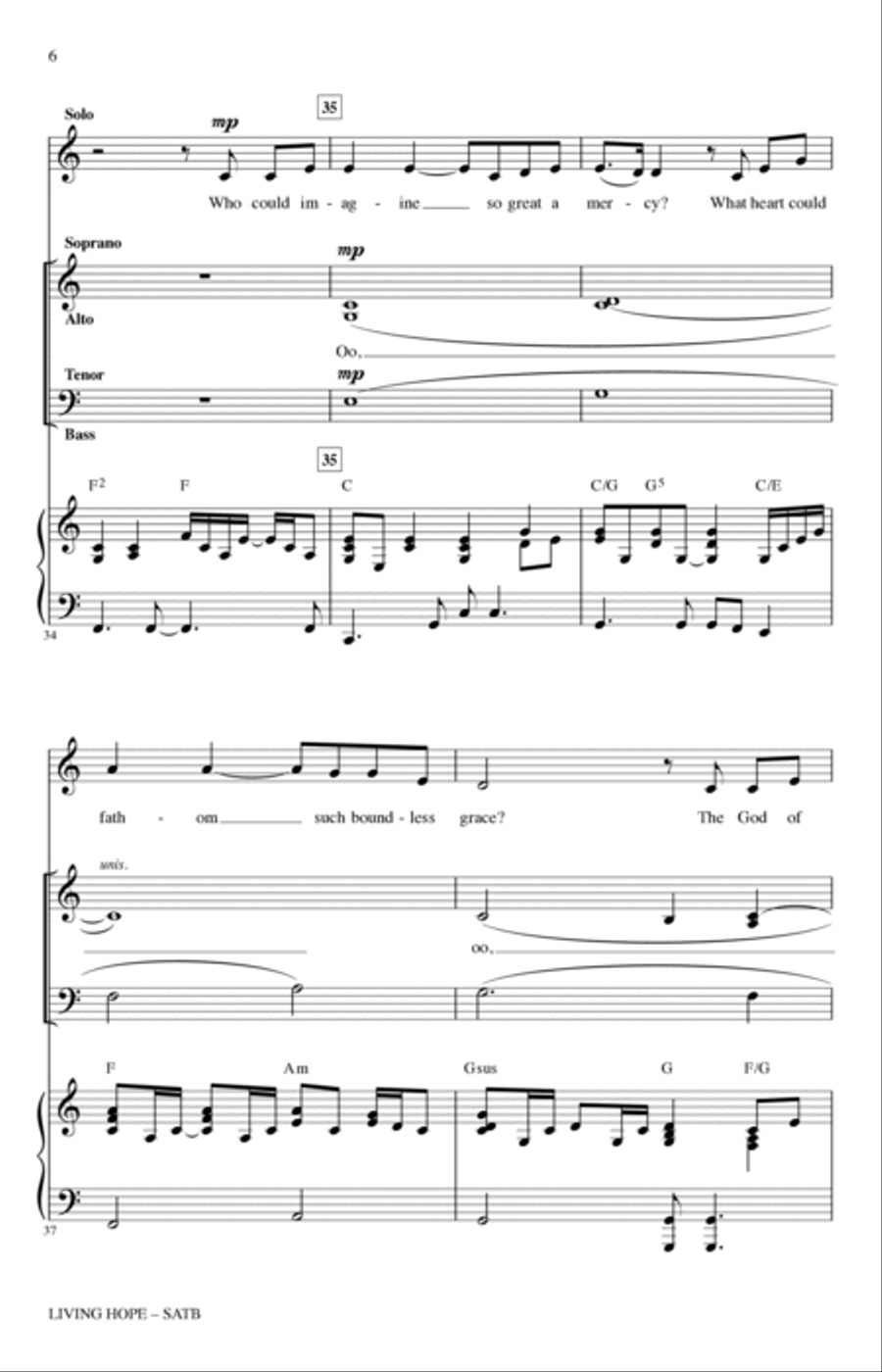 Living Hope (arr. Joseph M. Martin) 4-Part scores gallery preview page 5