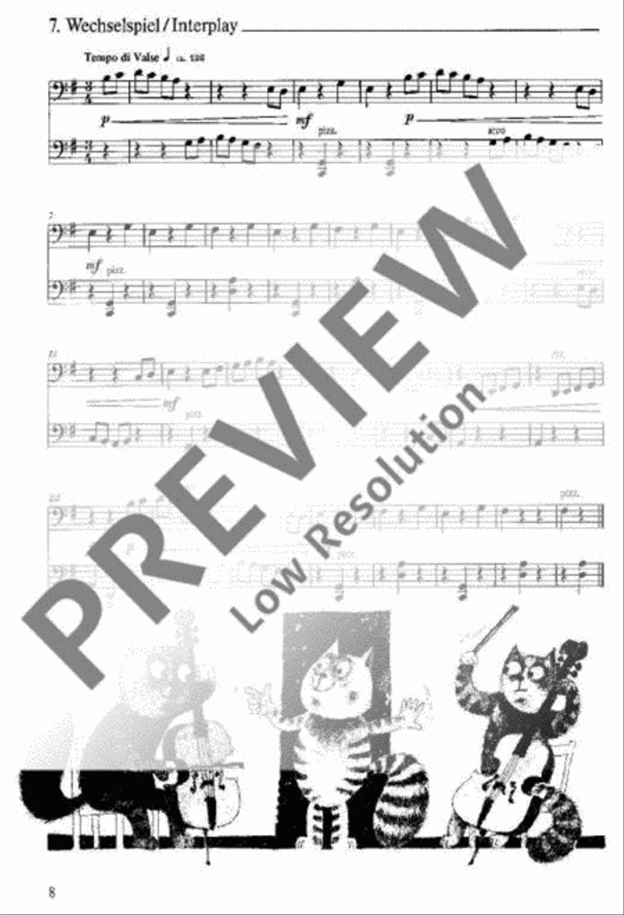 15 easy Duets 15 easy Duets Cello scores gallery preview page 7