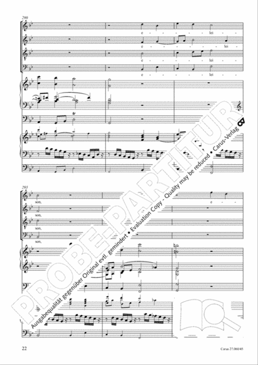 Messe a quatre voix 4-Part scores gallery preview page 23