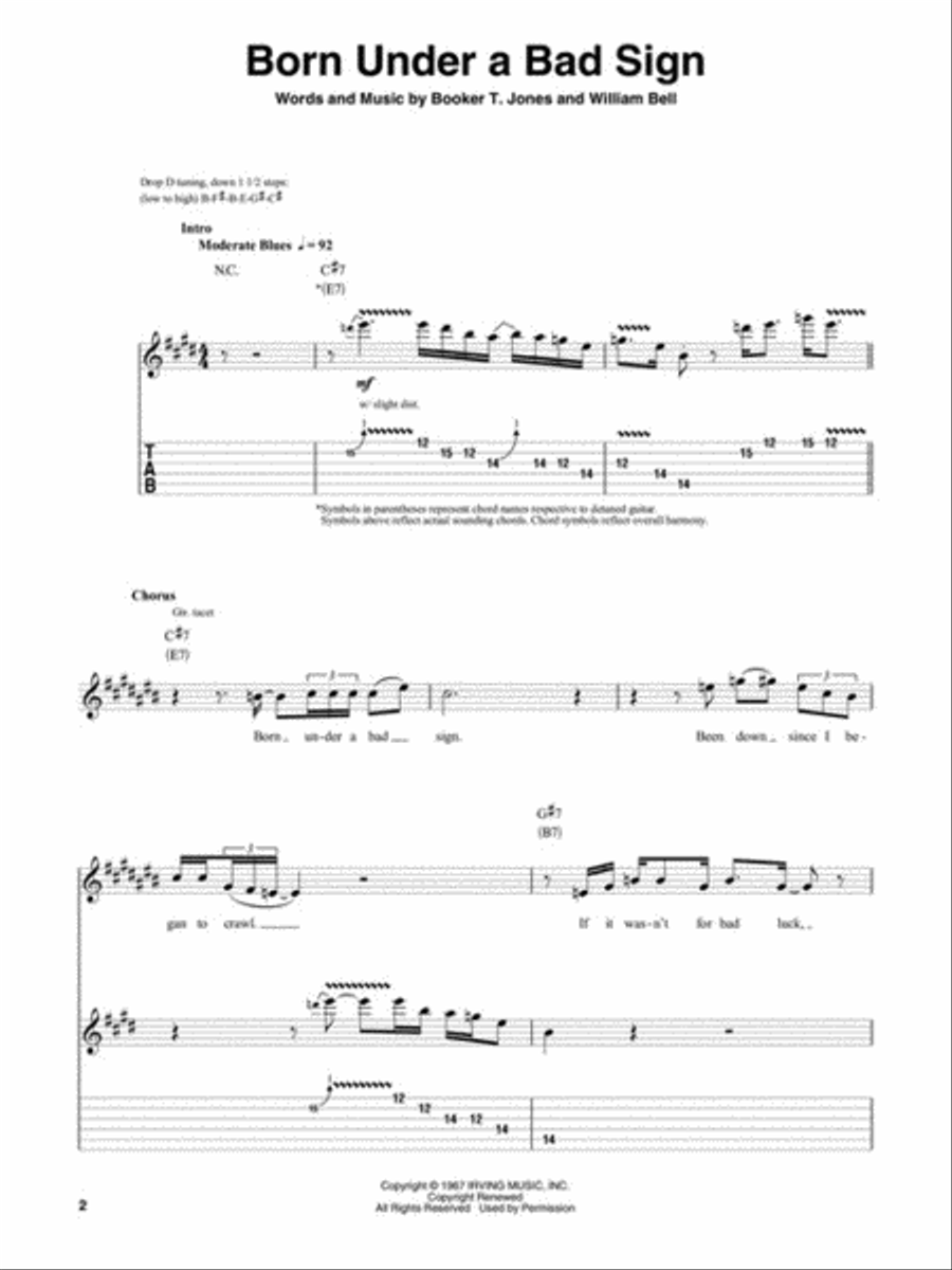 Albert King Electric Guitar scores gallery preview page 3
