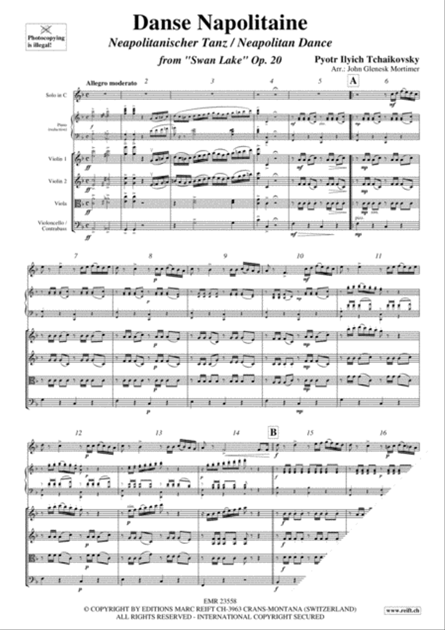 Danse Napolitaine String Orchestra scores gallery preview page 3