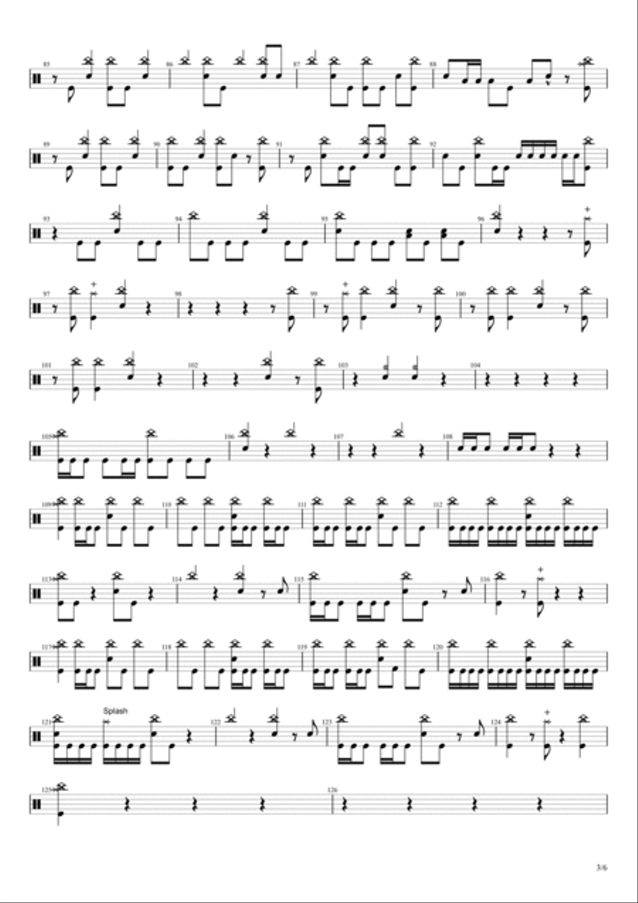 It Never Ends Drum Set scores gallery preview page 3