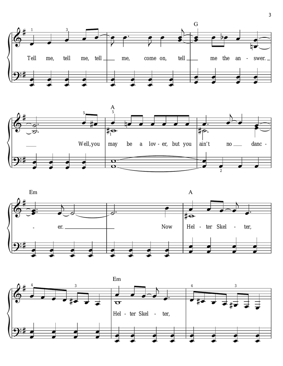 Helter Skelter Voice scores gallery preview page 3