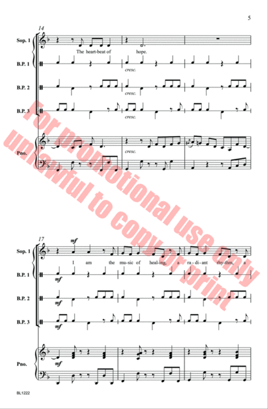 Hope, Peace, Joy: A Trilogy Choir scores gallery preview page 6