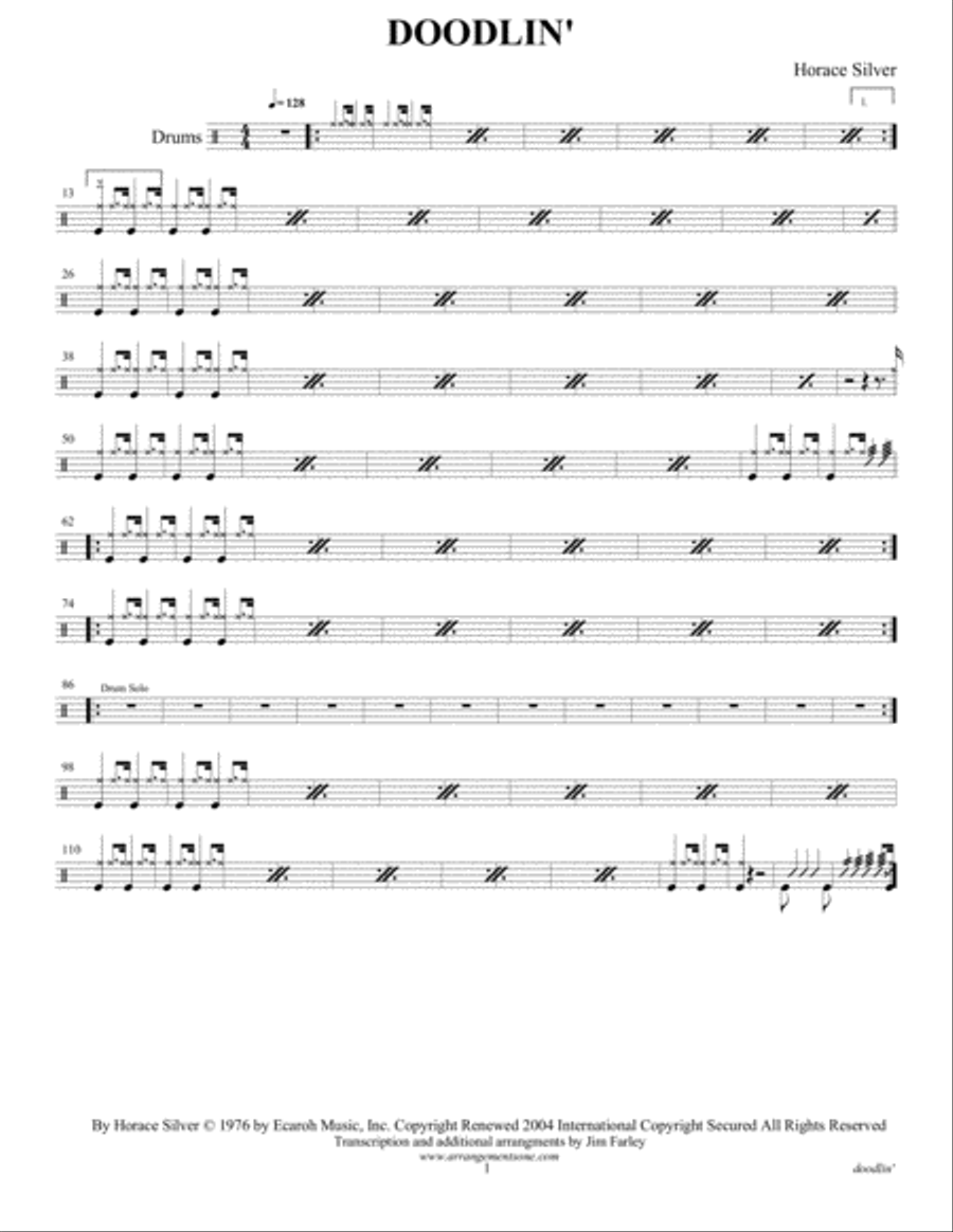 Doodlin' Small Ensemble scores gallery preview page 2