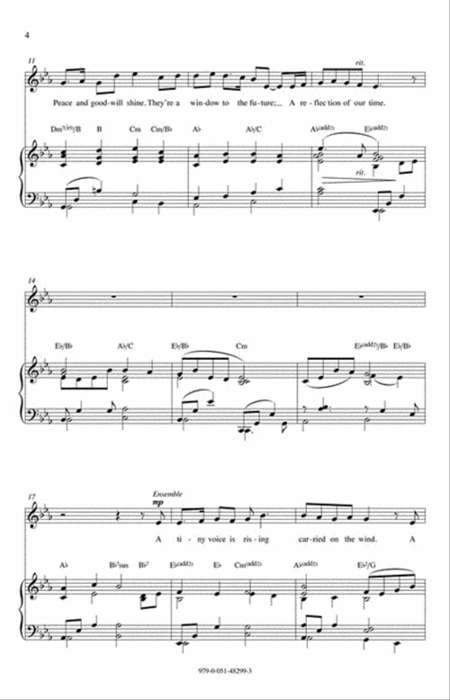 Listen to the Children 4-Part scores gallery preview page 3