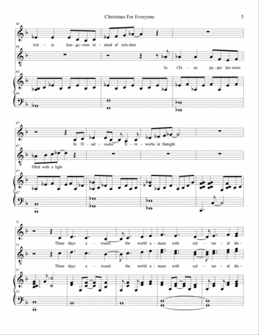 Christmas For Everyone Voice Solo scores gallery preview page 5