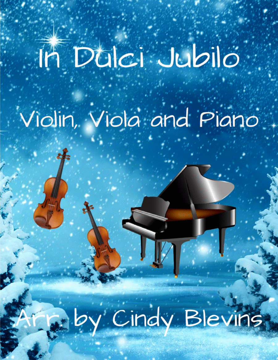 In Dulci Jubilo, for Violin, Viola and Piano Violin scores gallery preview page 1