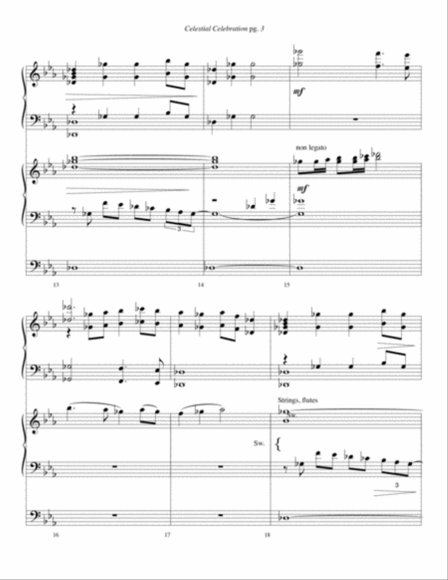 Celestial Celebration--Piano-Organ duet Celestial Celebration--Piano-Organ duet Piano scores gallery preview page 4