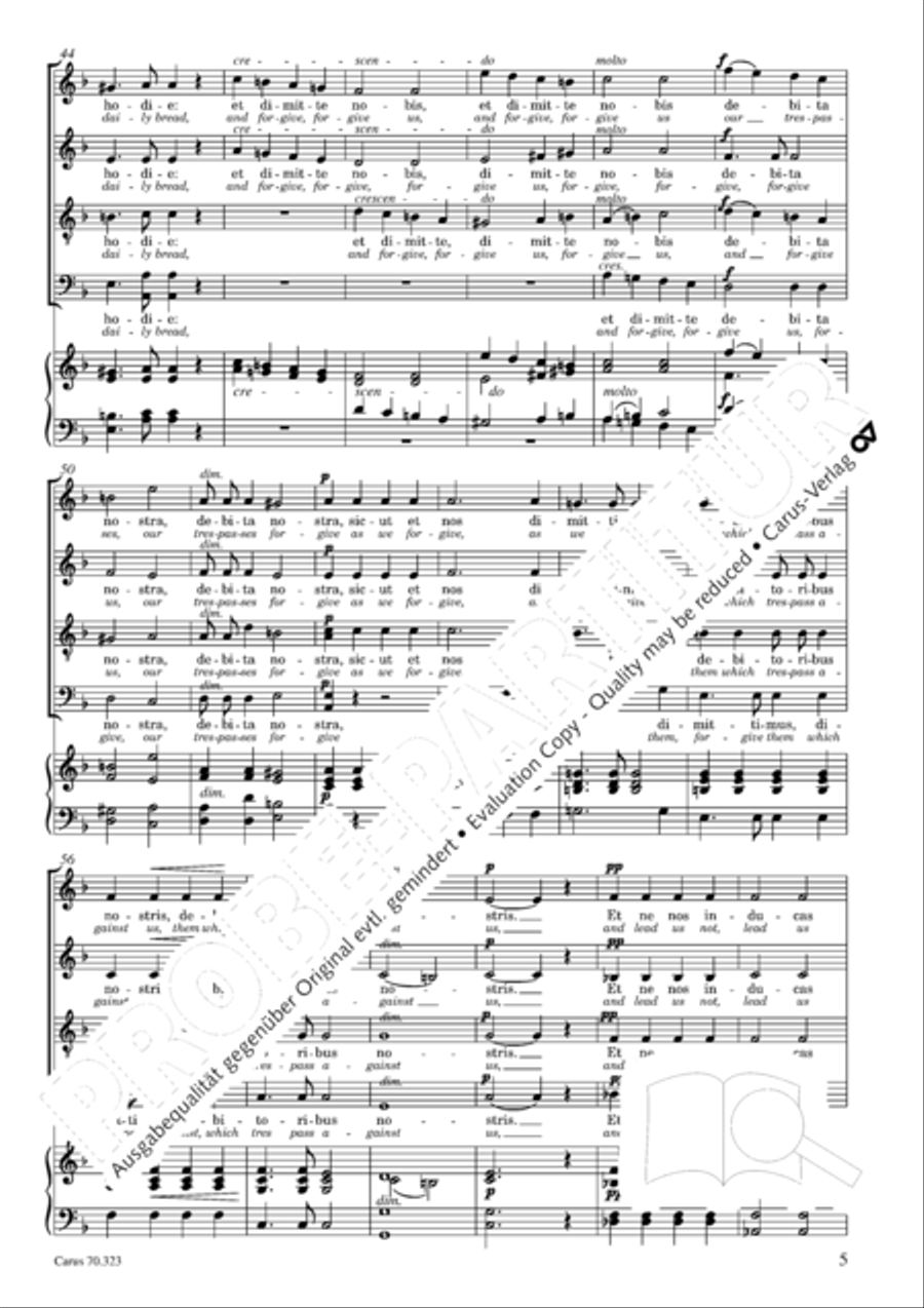 Pater noster Pater noster 4-Part scores gallery preview page 5