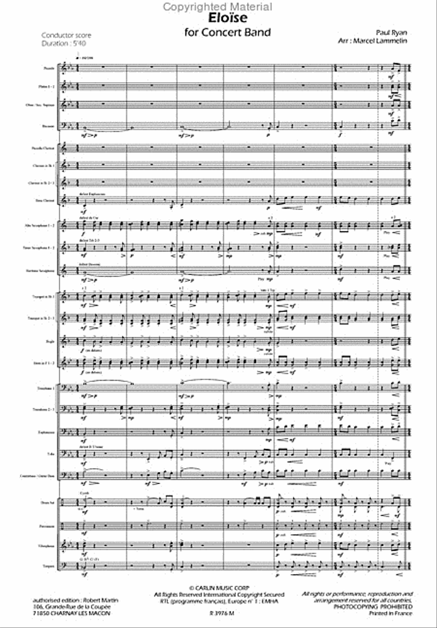 Eloise Concert Band scores gallery preview page 2