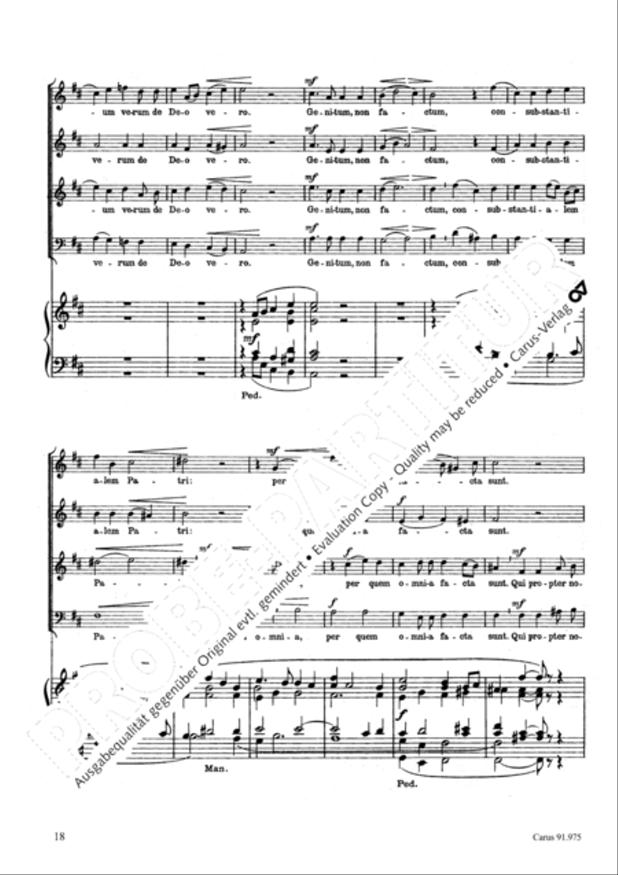 Missa pro pace 4-Part scores gallery preview page 21