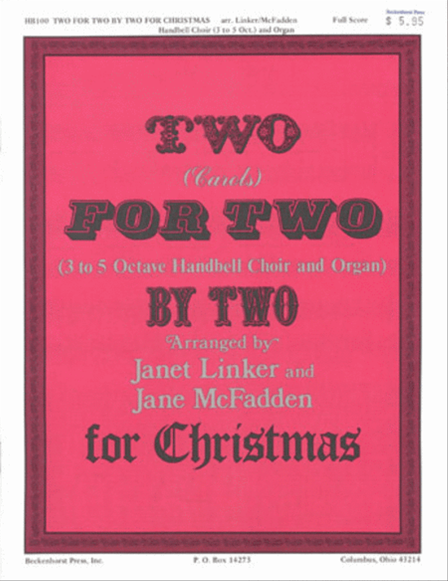 Two for Two by Two for Christmas - full score Handbell Choir scores gallery preview page 1