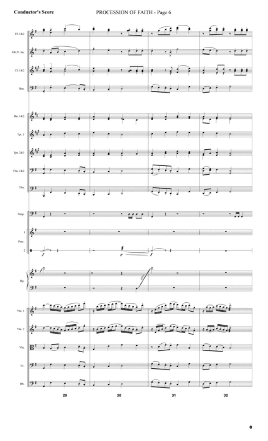 Festival of Faith - Score Choir scores gallery preview page 6