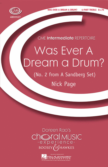 Was Ever A Dream A Drum? - 4 Part Treble