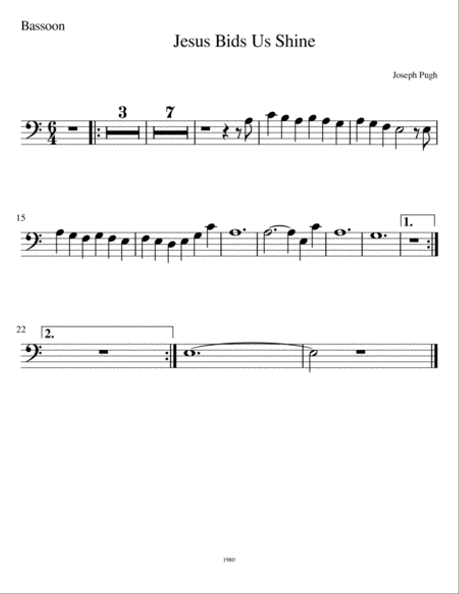 Jesus Bids Us Shine Unison Choir scores gallery preview page 4