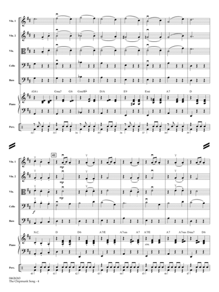 The Chipmunk Song (arr. Larry Moore) - Conductor Score (Full Score)