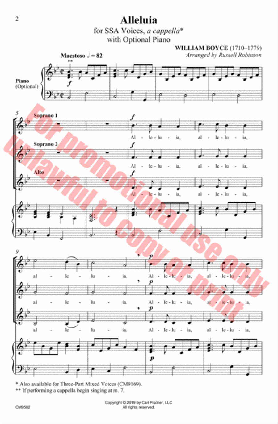 Alleluia SSA scores gallery preview page 3