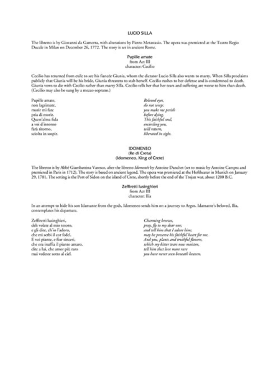 Mozart Arias for Soprano Voice Solo scores gallery preview page 3