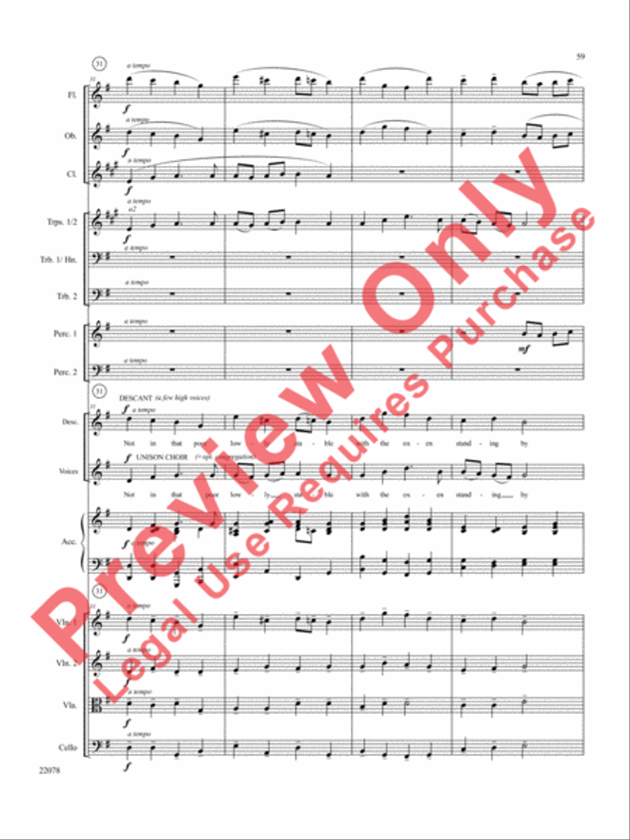 A Christmas Carol (Instrumental Parts) Choir scores gallery preview page 60