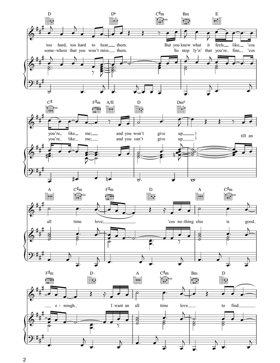 All Time Love Acoustic Guitar scores gallery preview page 2