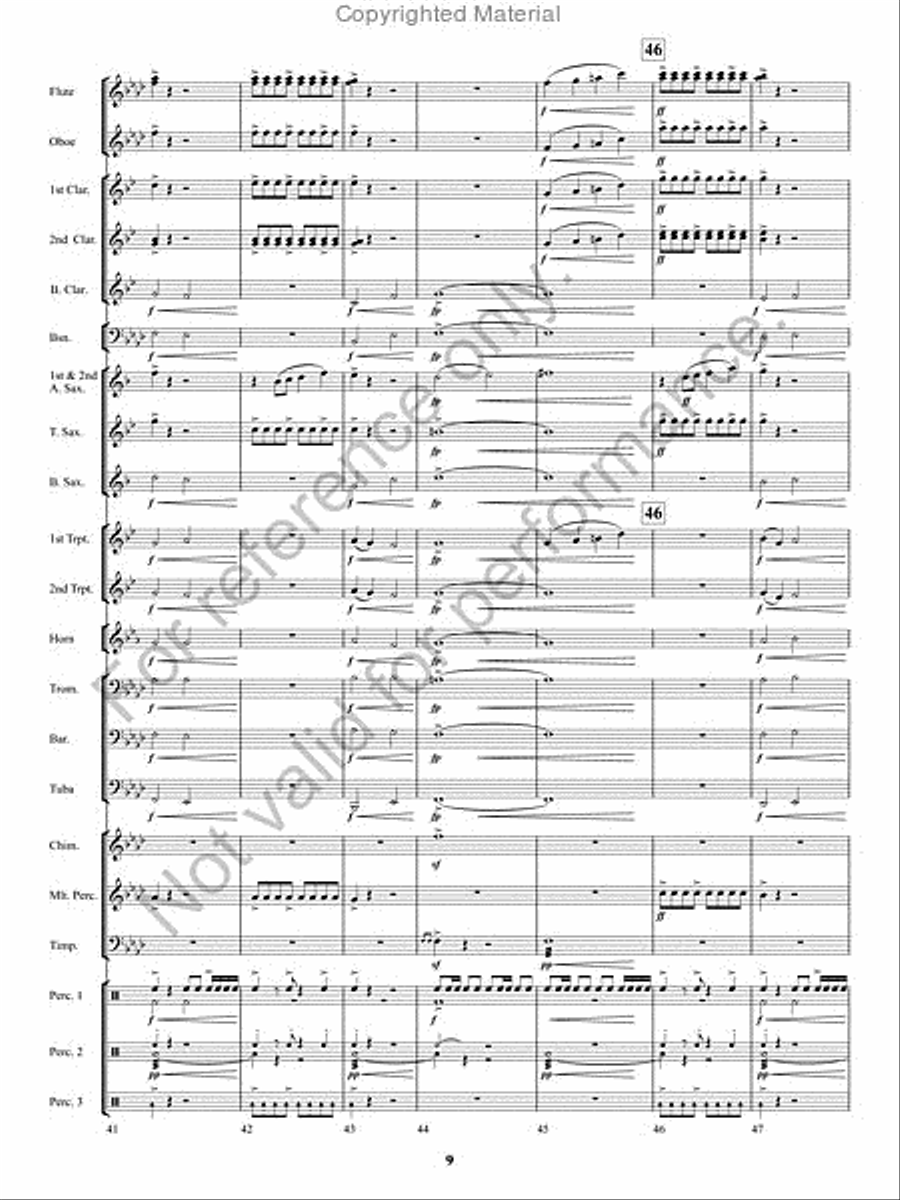 Kennesaw Mountain Celebration Concert Band scores gallery preview page 8