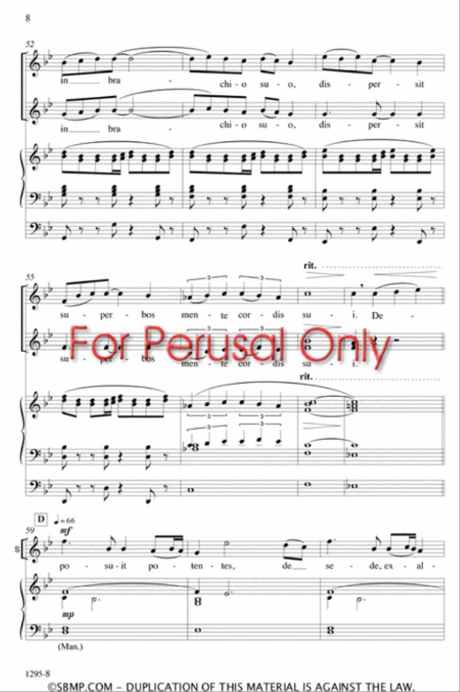 Fecit potentiam - SSAA Octavo SSAA scores gallery preview page 7