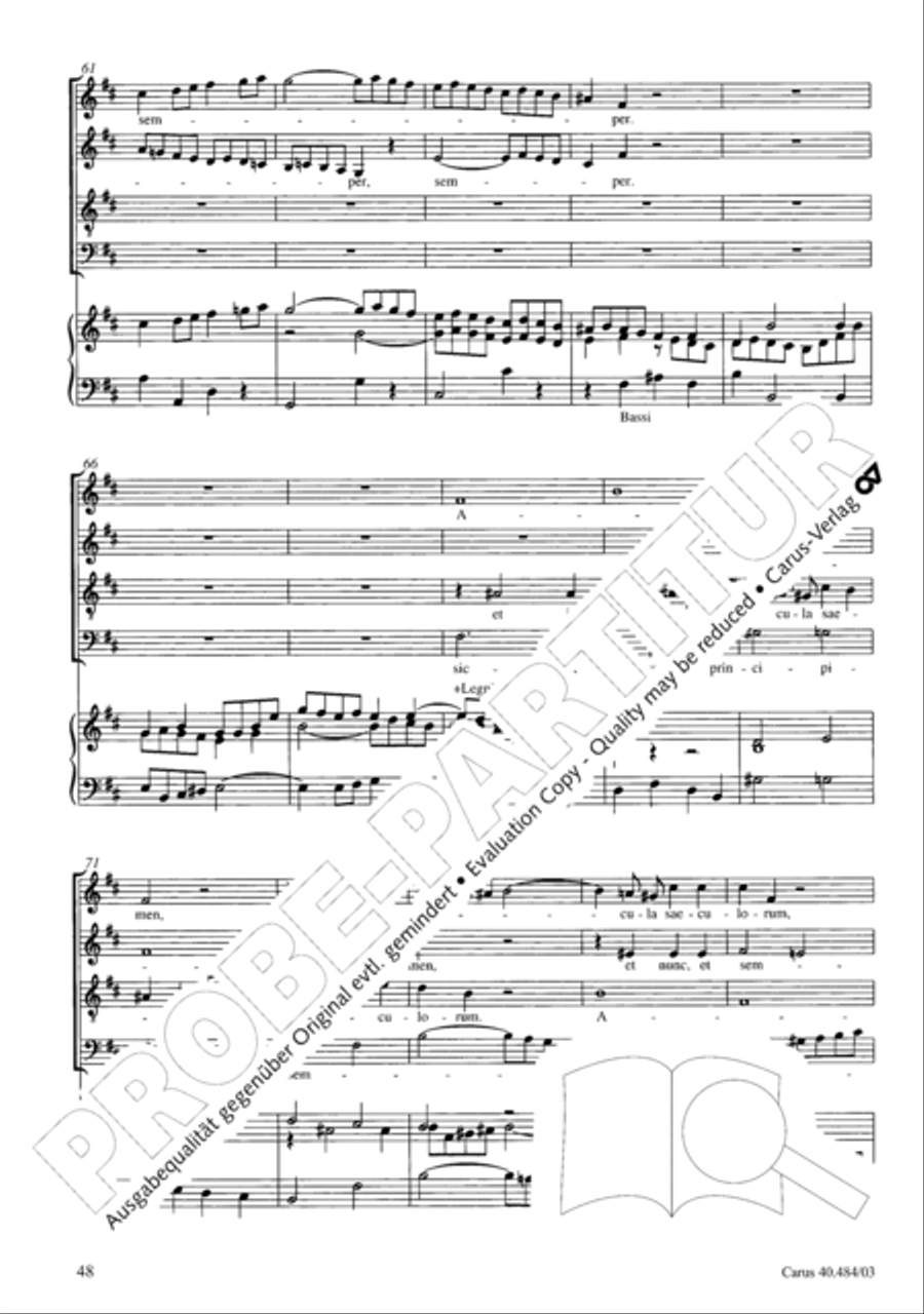 Magnificat in D ATB scores gallery preview page 49