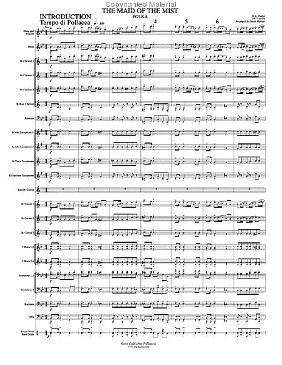 The Maid of the Mist Concert Band scores gallery preview page 4