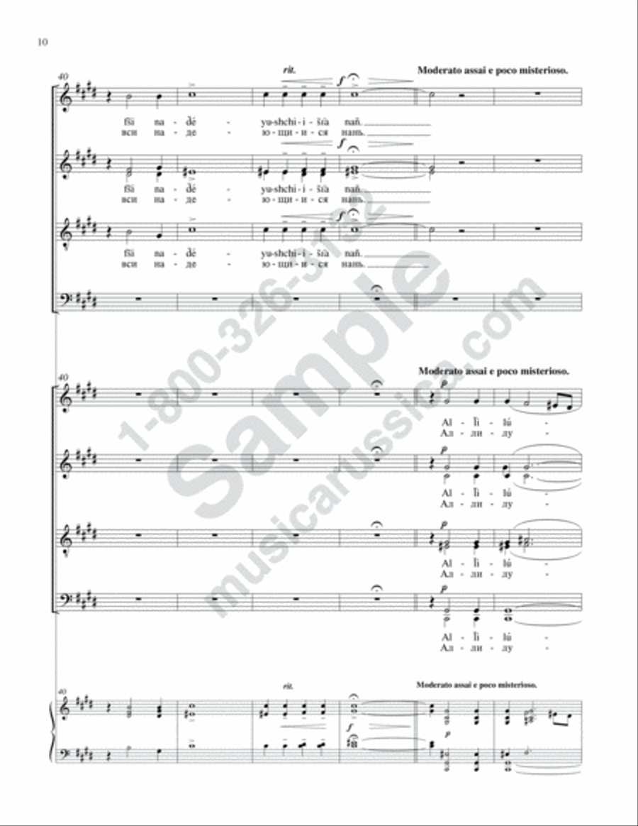 Blessed Is the Man Double Choir scores gallery preview page 9