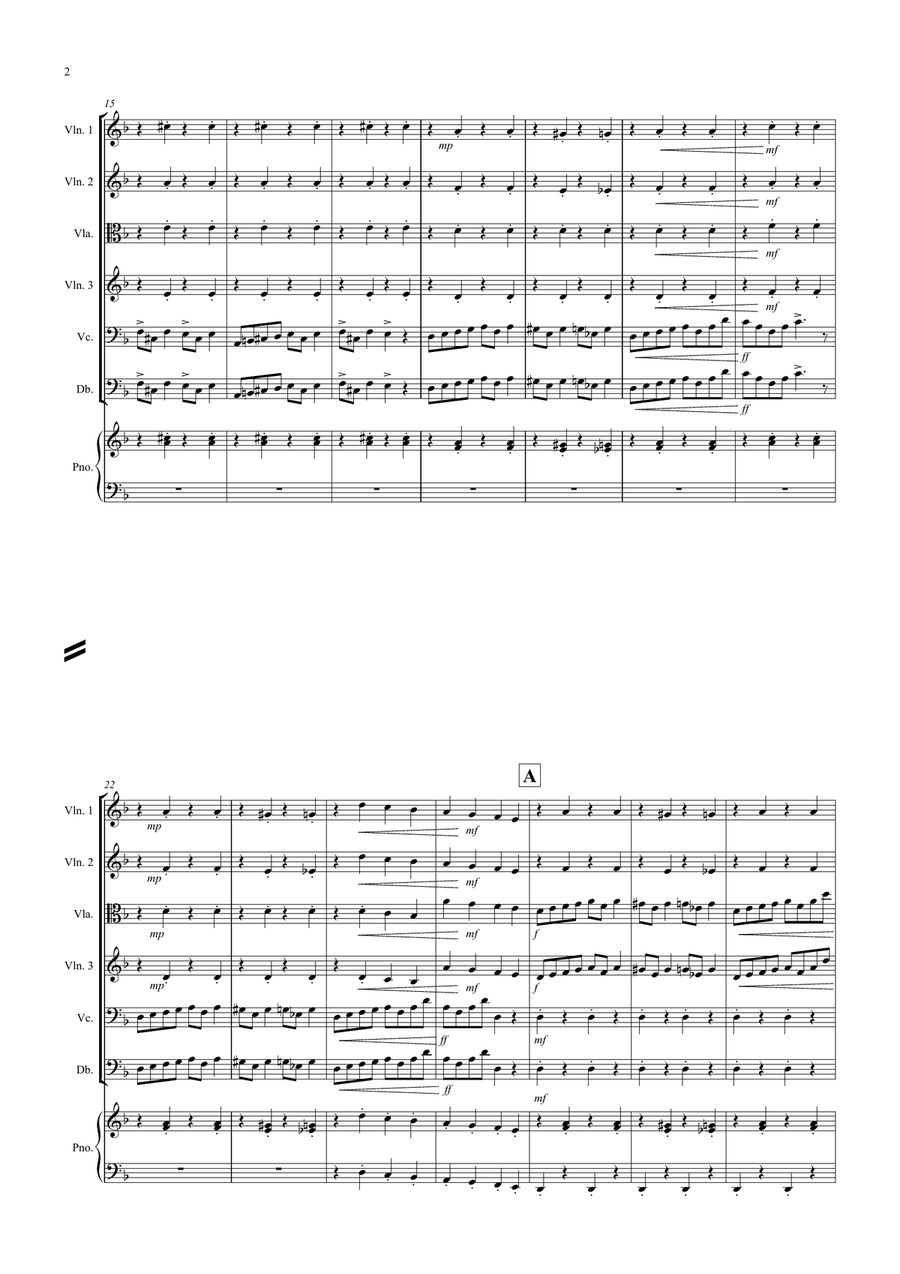 In the Hall of the Mountain King for String Orchestra String Quartet scores gallery preview page 2