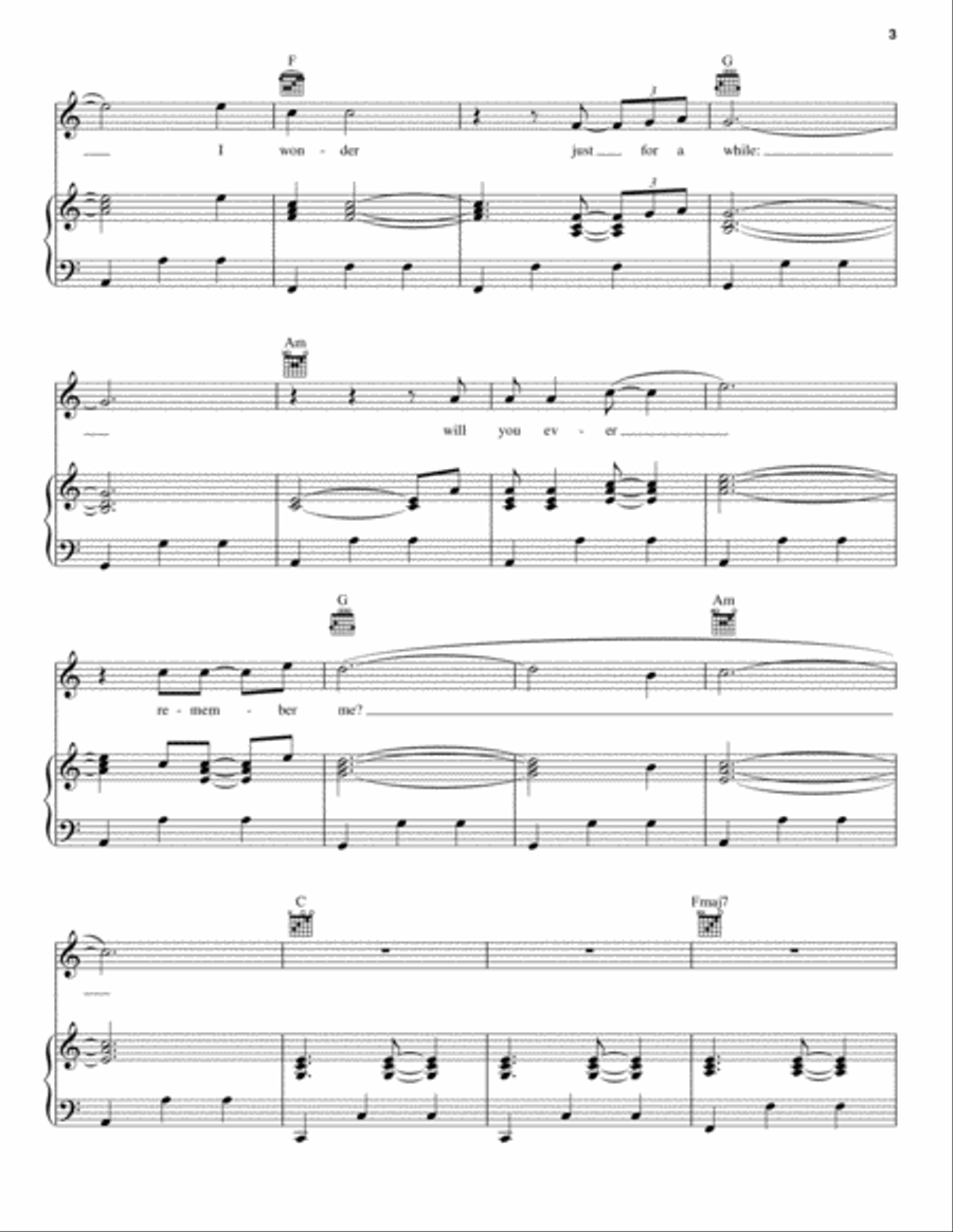 Once I Was Piano, Vocal, Guitar scores gallery preview page 3