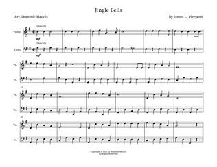 Book cover for Jingle Bells- Violin and Cello Duet