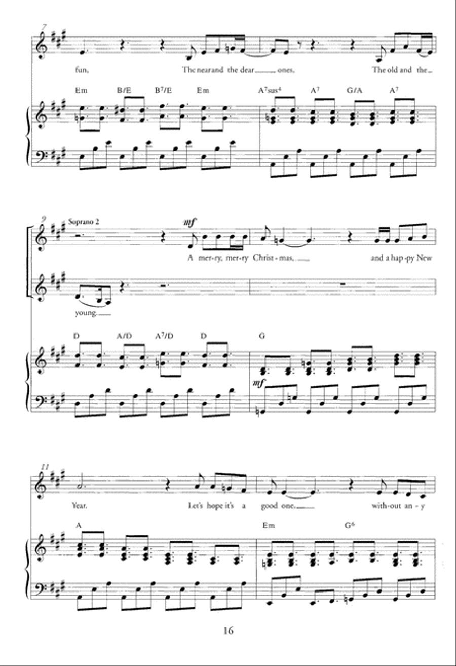 Happy Xmas (War Is Over) SSA scores gallery preview page 2