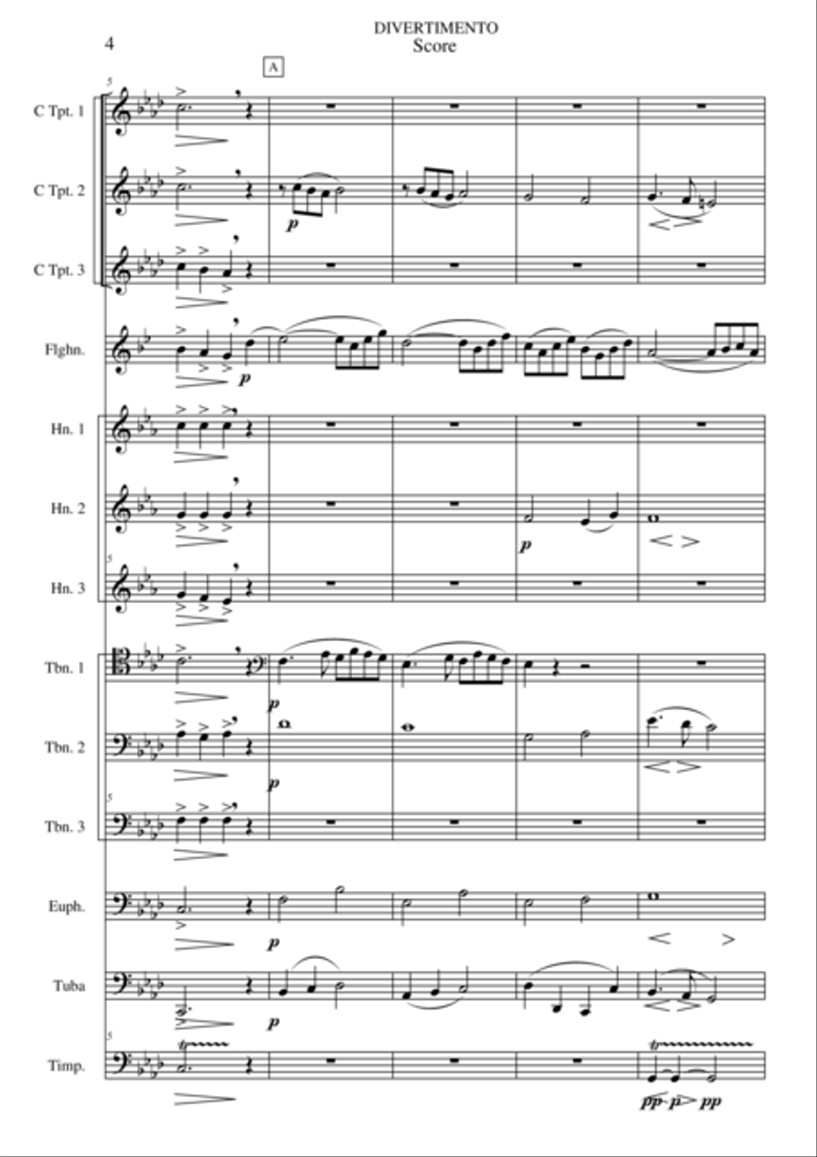 divertimento for brass ensemble Brass Ensemble scores gallery preview page 11