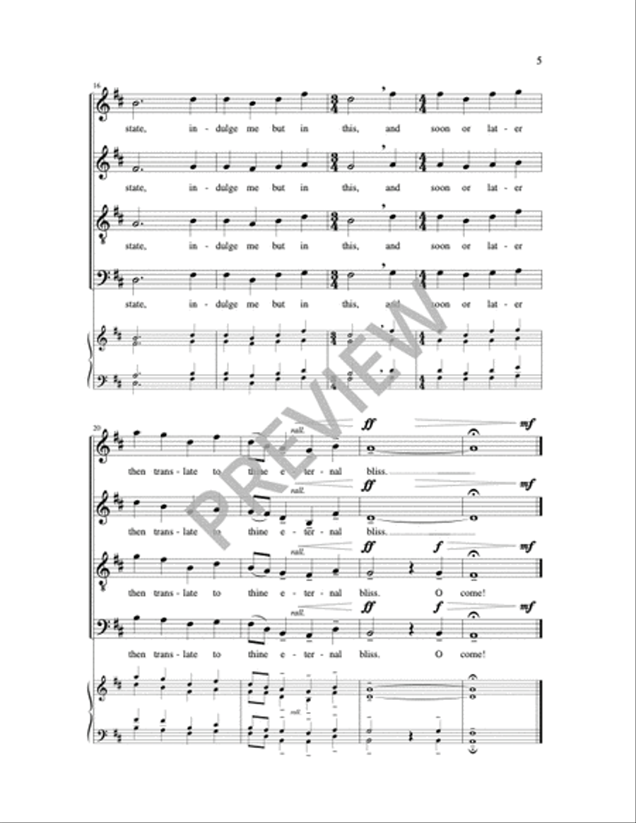 Call to Prayer 4-Part scores gallery preview page 5