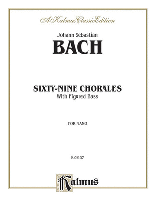 Book cover for Sixty-Nine Chorales with Figured Bass