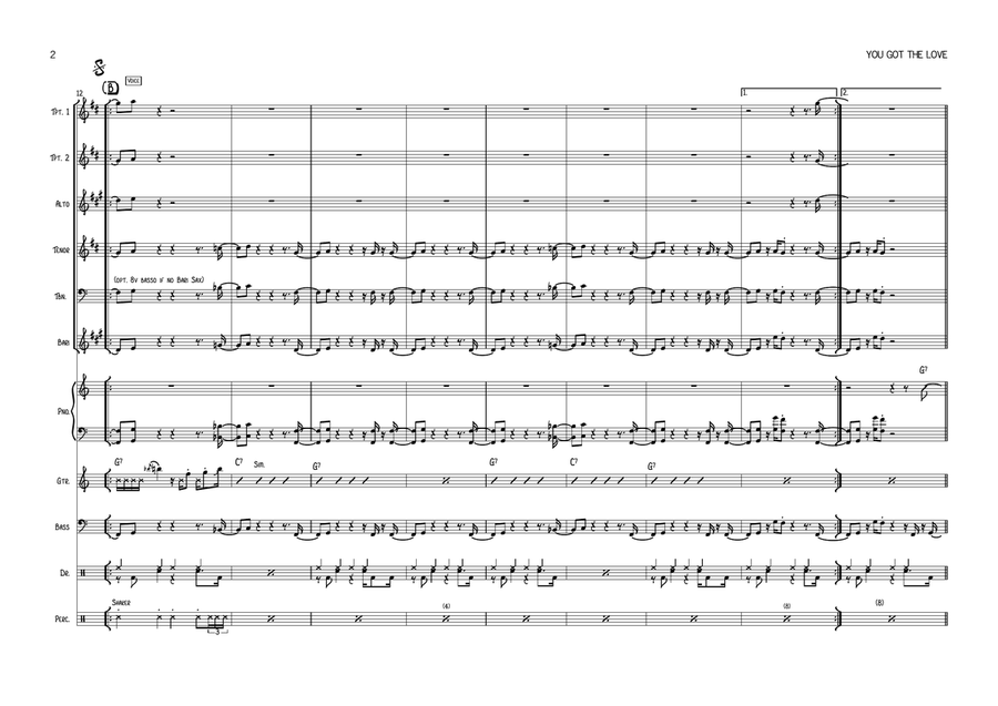 You Got The Love You Got The Love Large Ensemble scores gallery preview page 2
