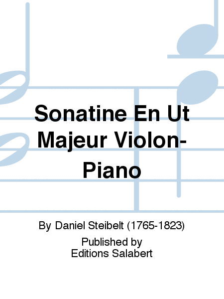 Sonatine En Ut Majeur Violon-Piano