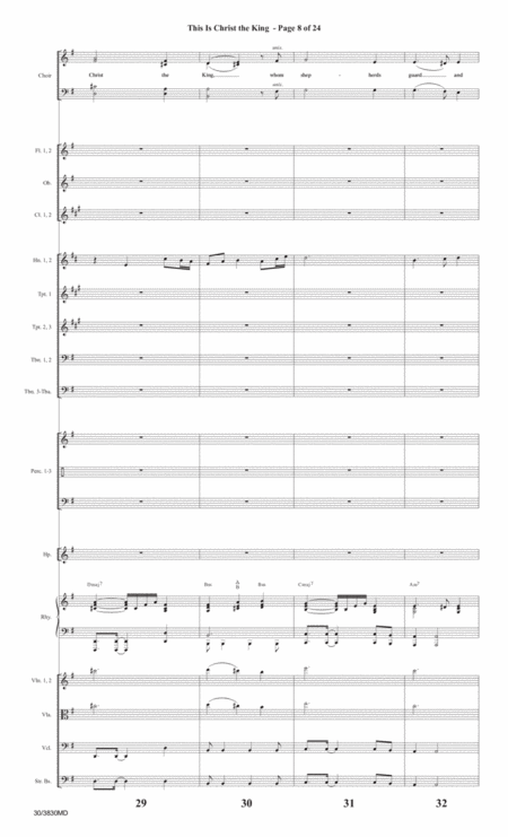 This Is Christ the King - Orchestral Score and Parts